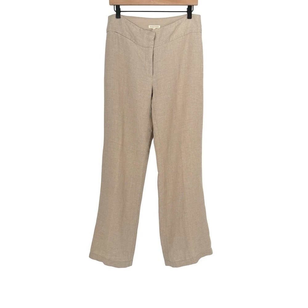 Eileen Fisher Wide Leg 100% Linen Pants Sz 6